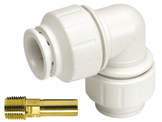 Gomito 3/4" femmina/maschio Ø 22 mm