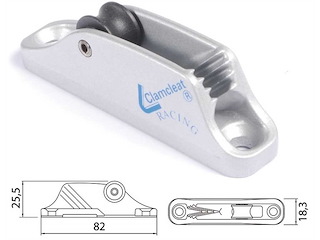 Strozzascotte con rullo alto CLAMCLEATS - 3/6 mm. .