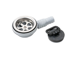 Piletta con scarico laterale a 90° - Ø 20/25 mm.