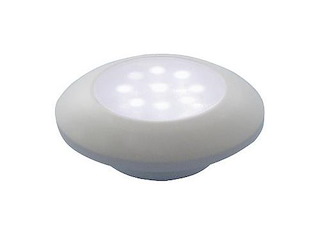 Plafoniera stagna 9 led - luce bianca - cornice bianca -