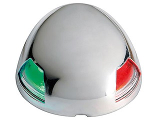 Fanale in acciaio inox luce LED - Combinato montaggio in piano