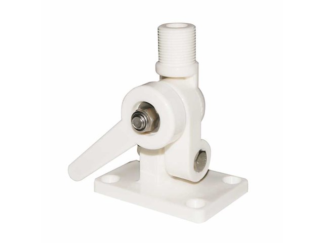 Base per antenne in nylon - doppio snodo con leva -
