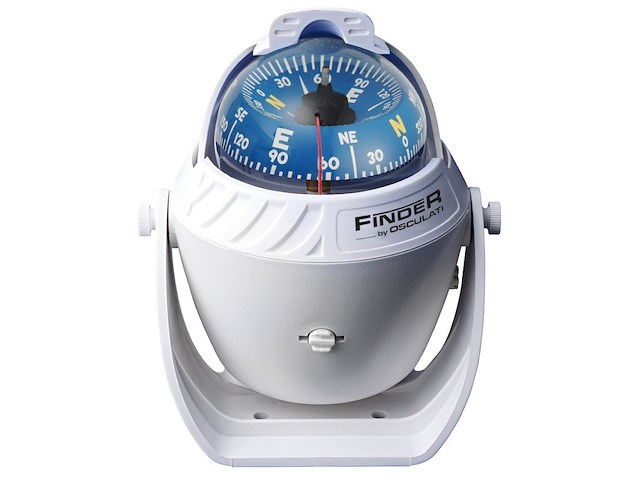 Bussola Scout con staffa - Bianca rosa Blu