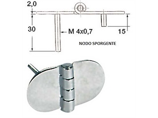 Cerniera con prigionieri - Nodo sporgente