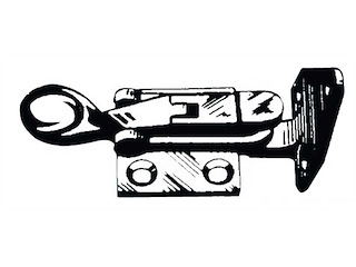 Chiusura per cofani, boccaporti, a gancio a 90°