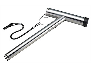 Reggicanna singolo rialzato - Ø 38 mm