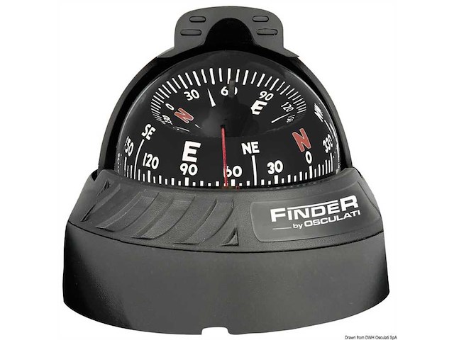 Bussola Finder da appoggio - Nera rosa Nera -