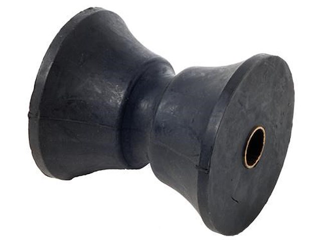 Puleggia in gomma dura per musone - 78 x 88 x 16 mm. -