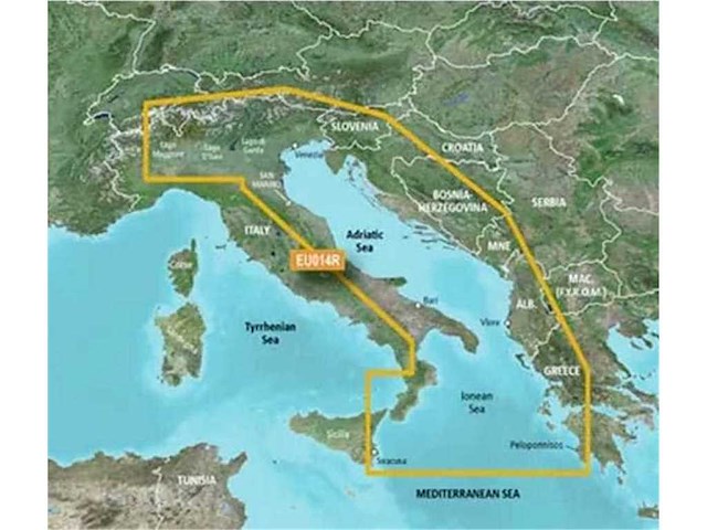 Cartografia GARMIN Bluechart G3 NSEU014R-GN+ / MARE ADRIATICO