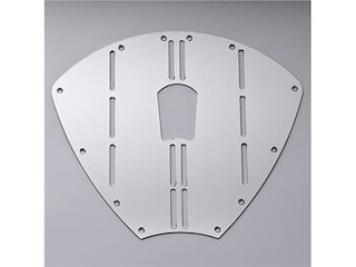 Scudo protezione prua in acciaio inox - con foro - 