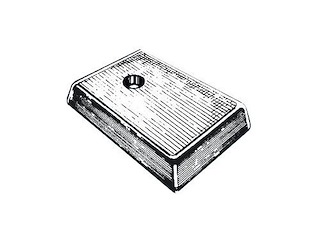 Piastrina gambale in alluminio 40 / 50 Hp 4 Tempi  - OMC / JOHNSON / EVINRUDE -