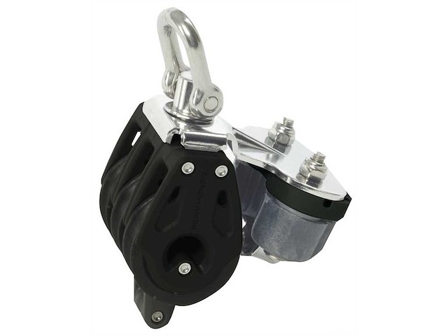 Bozzello LEWMAR Control triplo con arricavo e strozzascotte - Ø 30 mm per cime da 8 Ø mm