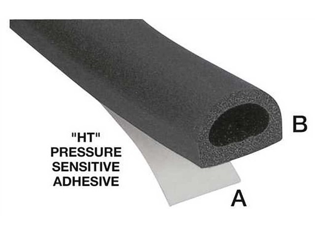 Guarnizione adesiva in EPDM - 12 mm - HT - al mt. -