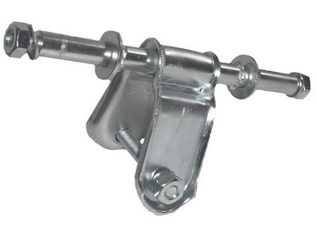 Staffa per 2 rulli laterale da Ø 120 mm. - x tubo da 30 mm. -