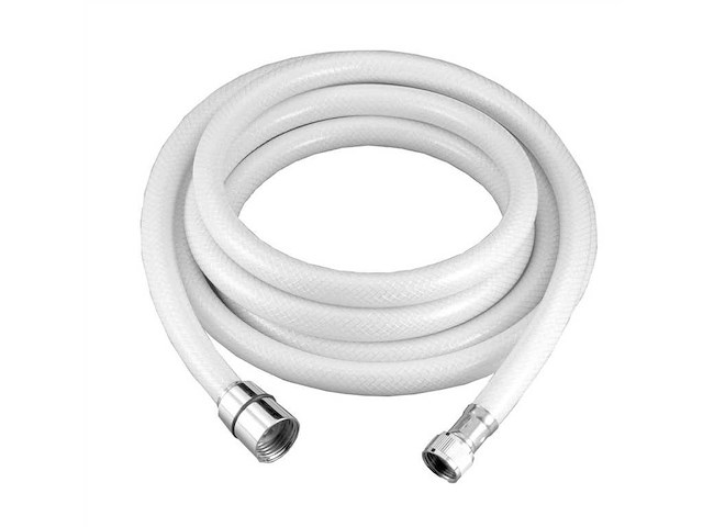 Tubo retinato per doccette 2,5 mt. - raccordi 1/2" + 3/8" -