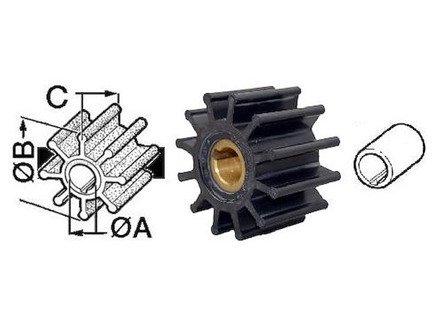 Girante compatibile per EB - Yanmar - 128620-42200