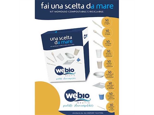 Webio Kit - kit stoviglie biodegradabili