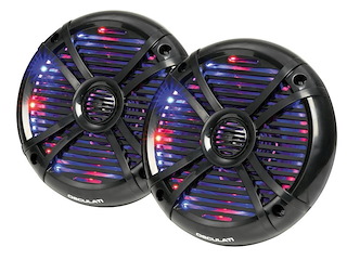 Casse a due vie con LED RGB 5,25'' nere