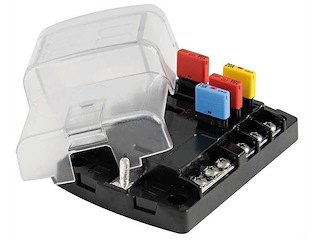 Scatola portafusibili riarmabili con coperchio a scatto - 6 sedi