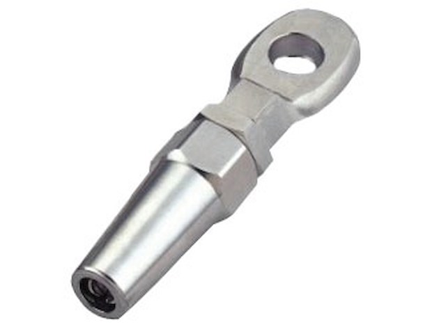 Terminale per impiombature ad occhio - Per cavi Ø 8 mm. -