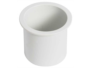 Portabicchiere da incasso in ABS Bianco