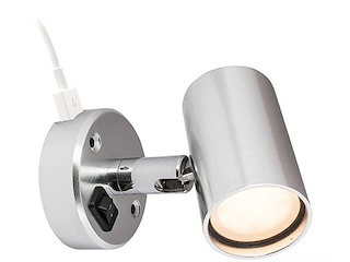 Faretto LED Batsystem con presa USB- verso il basso e l'alto