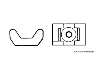 Supporto per fascette - 9 mm. - Blister da 10 pz. -