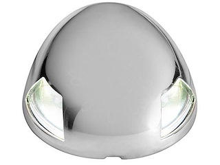 Fanale in acciaio inox luce LED - Prua montaggio in piano