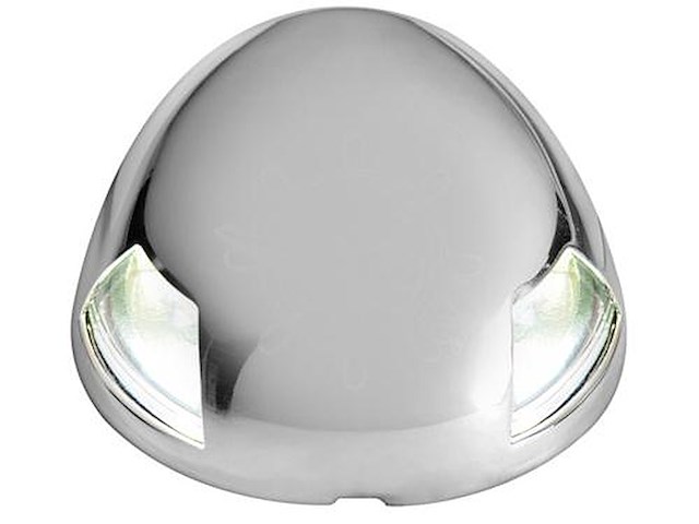 Fanale in acciaio inox luce LED - Prua montaggio in piano