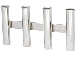 Portacanna in acciaio inox per 4 canne 