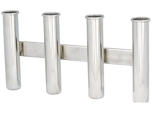 Portacanna in acciaio inox per 4 canne 