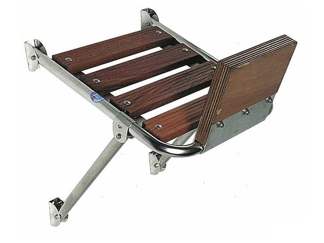 Plancetta di poppa con supporto motore - 39 x 45 cm. -