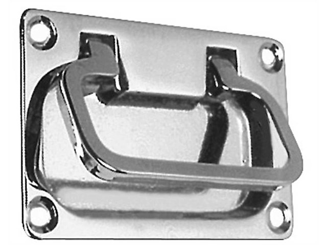 Maniglia in ottone cromato - 50 x 75 mm