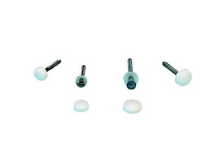 Sottoviti grigi con copritesta - 3,5 / 4,2 mm - blister da 12 pz -