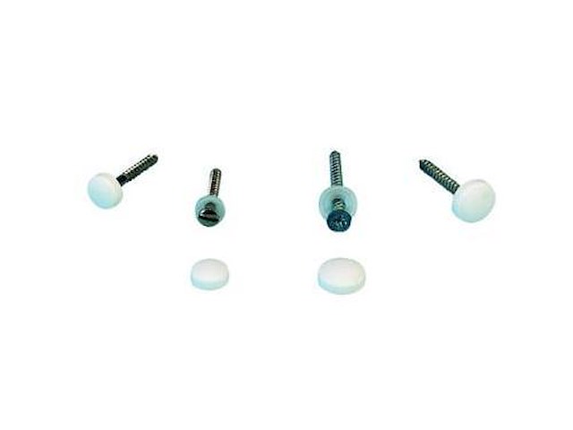 Sottoviti grigi con copritesta - 3,5 / 4,2 mm - blister da 12 pz -