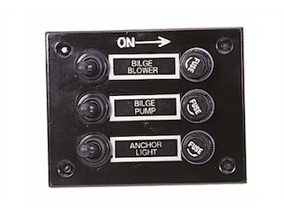 Pannello elettrico "Boat" 3 interruttori 