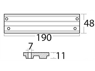 Anodo per barra motori alluminio