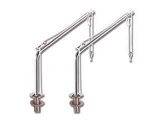 Coppia di gruette " On Deck " in acciaio inox