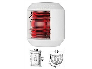 Luce di navigazione Utility Compact corpo Bianco - Rosso