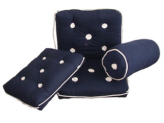 Cuscino con schienale - Blu - 