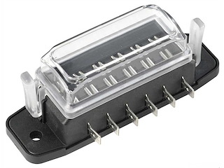 Scatola portafusibili lamellari - 6 Posizioni -