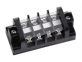 Morsettiere con coperchio di protezione - 20A / 4 Terminali -