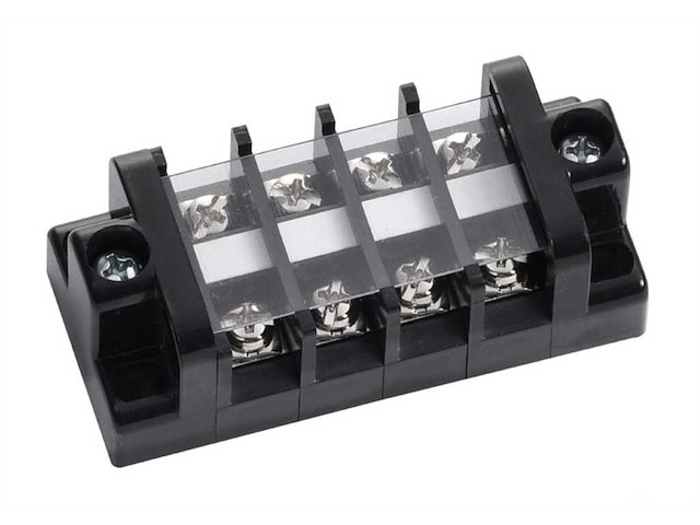 Morsettiere con coperchio di protezione - 20A / 4 Terminali -