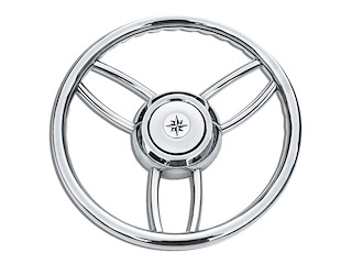 Volante barca tipo " Bliz " - Inox Lucido