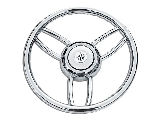 Volante barca tipo " Bliz " - Inox Lucido