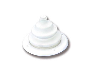 Cuffia passacavo a soffietto bianca - 105 mm. -