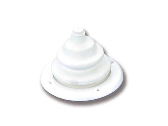 Cuffia passacavo a soffietto bianca - 105 mm. -