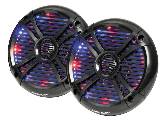 Casse a due vie con LED RGB 6,25'' nere