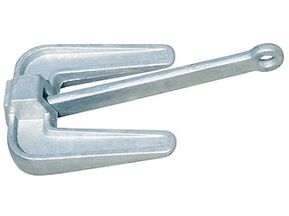 Ancora tipo Hall in acciaio zincato 4 kg.