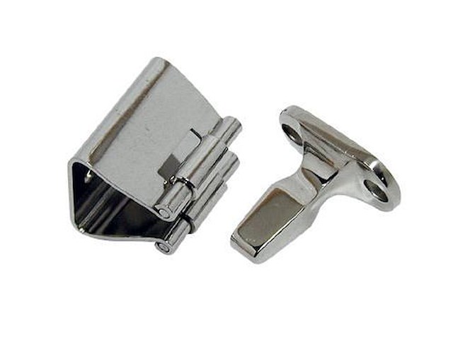 Arresto a spinta per porte e portelli 40 x 35 mm